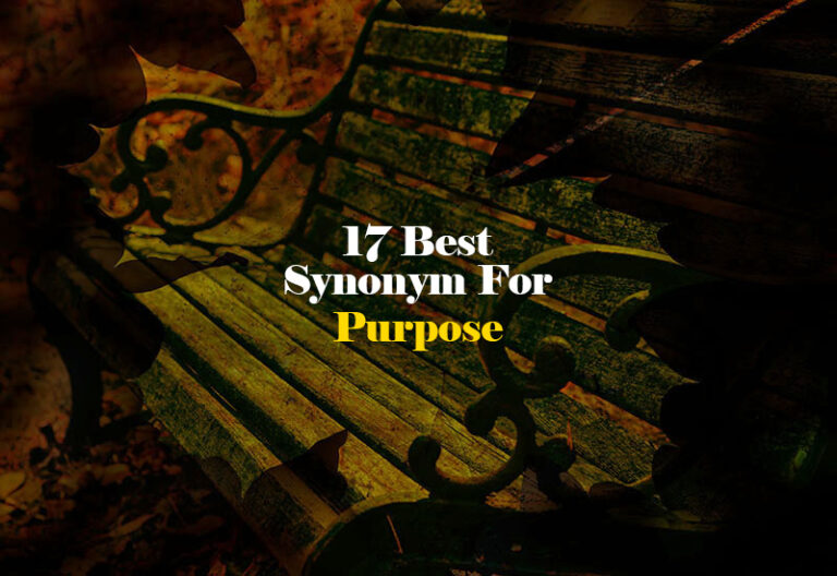 Synonym for Purpose
