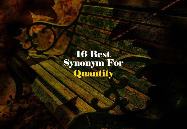 Synonym for Quantity