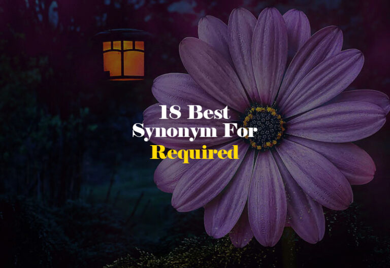 Synonym for Required