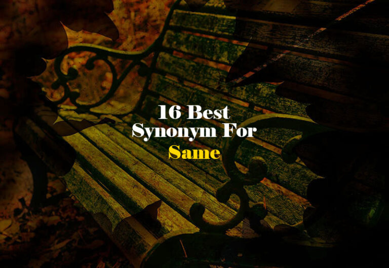 Synonym for Same