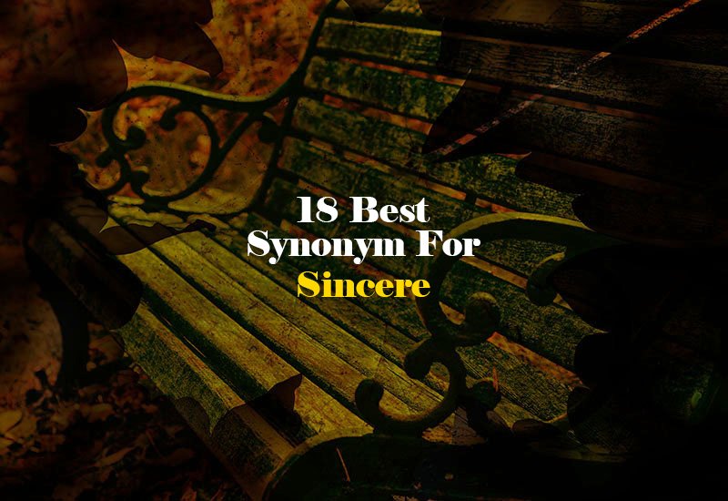 Synonym for Sincere