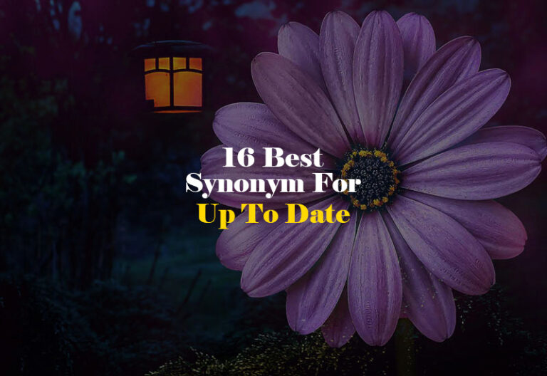 Synonym for Up To Date