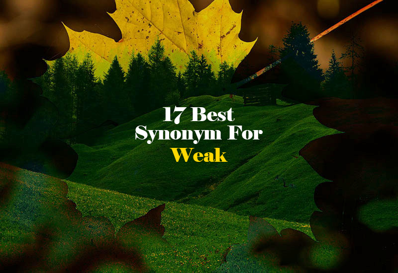 Synonym for Weak